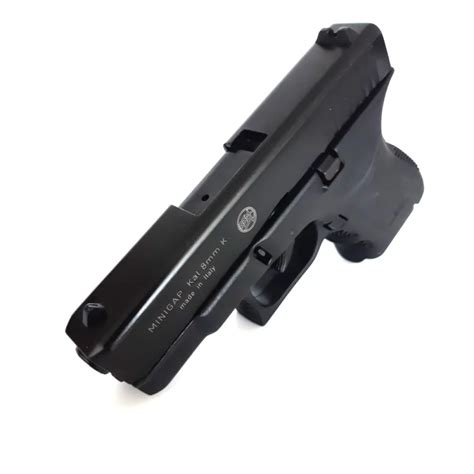 Bruni Blank Pistol Pack Top Firing Minigap Black 8mm Pak