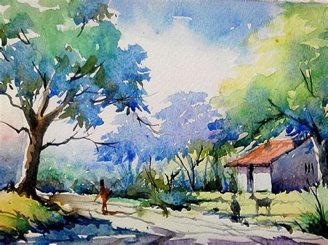 Pin By Agustin On Beautiful Watercolors Watercolor Landscape
