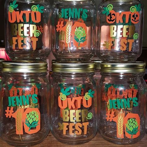 From The Bayouviewstudio Today Oktobeerfest Mason Jars For Beer