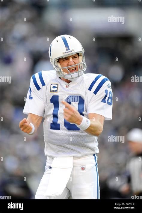 Peyton Manning 18 Quarterback Of The Indianapolis Colts Stock Photo
