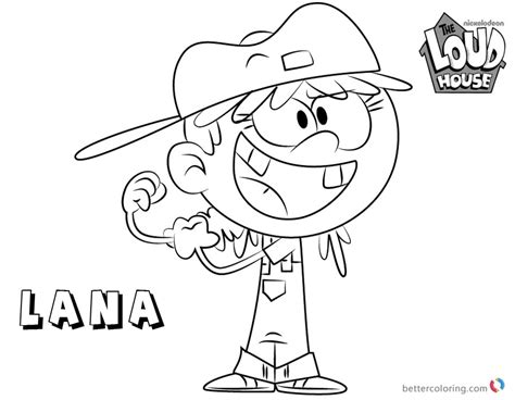 Lana From The Loud House Coloring Pages