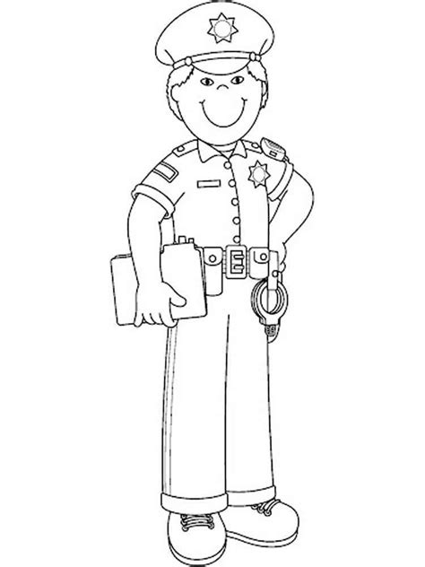 Police Officer Coloring Pages