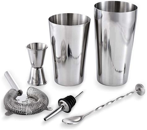 New Products 2020 Hot Sale Camol 6 Pieces Cocktail Shaker Bartending 
