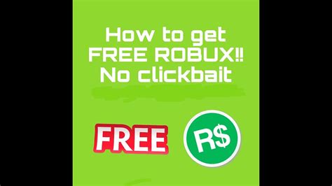 How To Get Free Robux No Clickbait Youtube
