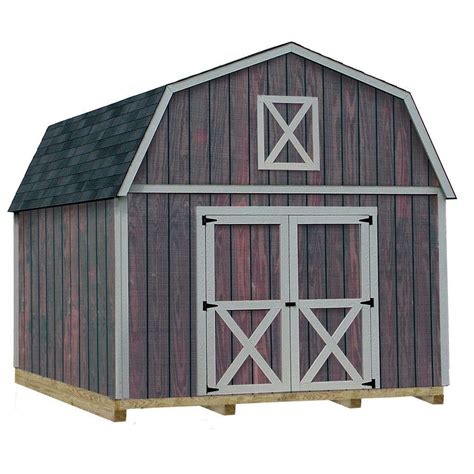 Best Barns Woodville 10 Ft X 12 Ft Wood Storage Shed Kit With Floor