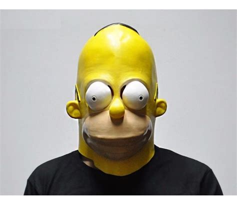 Máscara Homer Simpson Latéx Super Real Diversão Garantida R 10300
