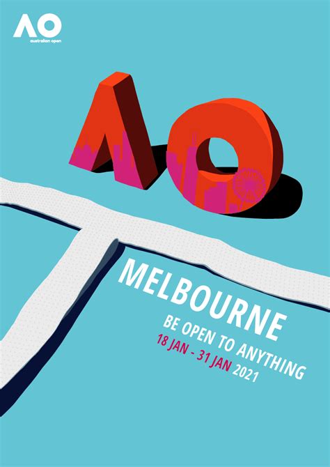 australian open 2021 poster and collateral on behance