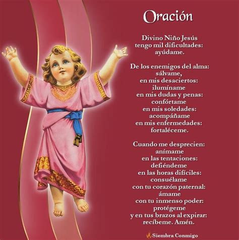 Oración Al Divino Niño Jesús Del 20 De Julio Colombia El Divino