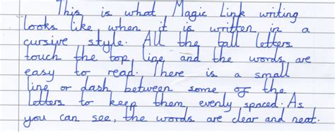 About The Magic Link Programme Neat Handwriting