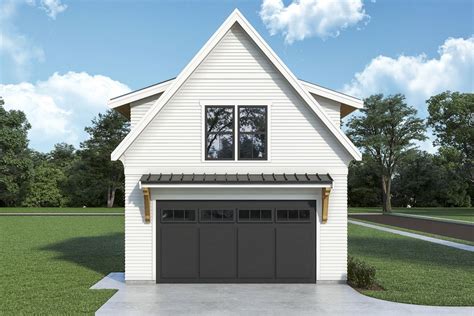 Plan Jwd New American Detached Garage With Shop Above Garage