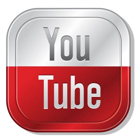 Youtube Metallic Button Transparent Png And Svg Vector File