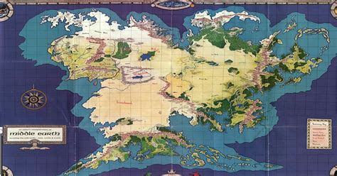Middle Earth Complete Map Images And Photos Finder