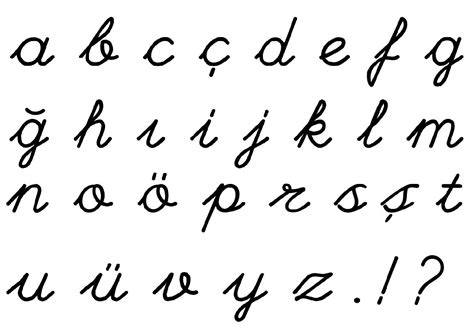 el yazısı harfleri ilkokul el yazısı turkish hand writing El yazısı