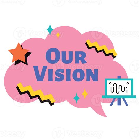 Our Vision Sticker Retro 26830652 Png