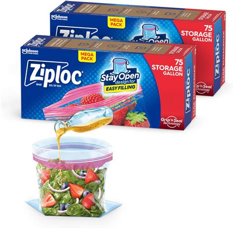 Ziploc Half Gallon Freezer Bags 144 Ct 144count