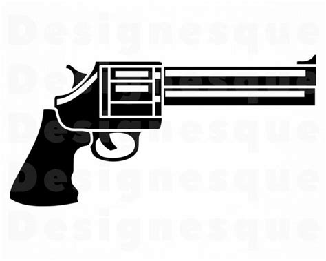 Revolver SVG Gun SVG Pistol SVG Weapon Svg Revolver Etsy