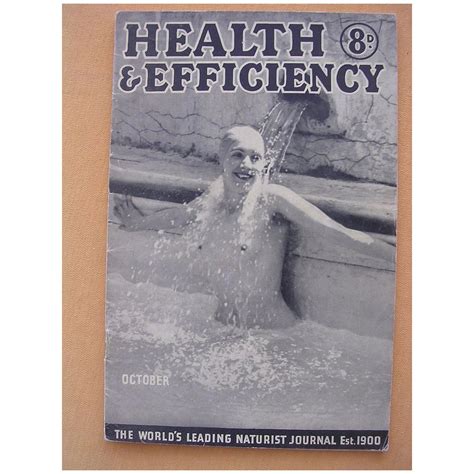 Vintage Health Efficiency English Nudist Magazine Antique