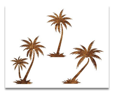Palm Tree Stencil Reusable Color Draw And Paint Stencil Etsy