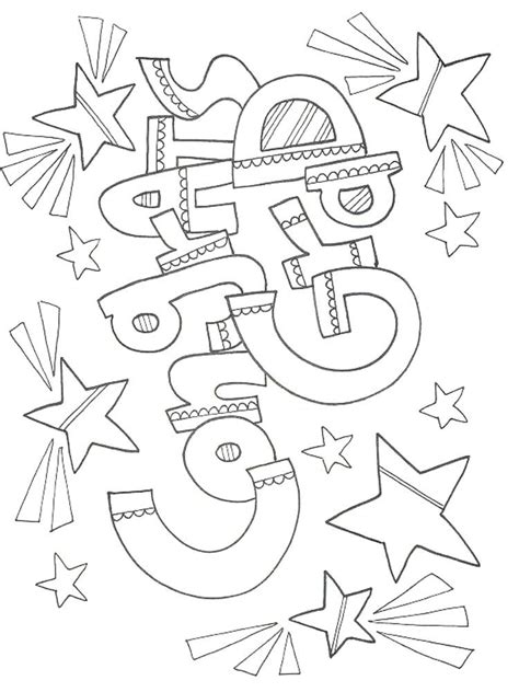 Congratulations Coloring Pages Congrats Coloring Page Black And White