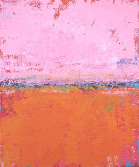 Sage Mountain Studio Abstract Painting Abstract In Pink And Orange