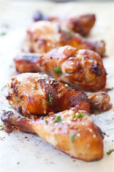 chicken baked recipes easy garlic ginger recipe honey surprise soy legs marinated sauce drumsticks dish haute simple rasa malaysia delicious