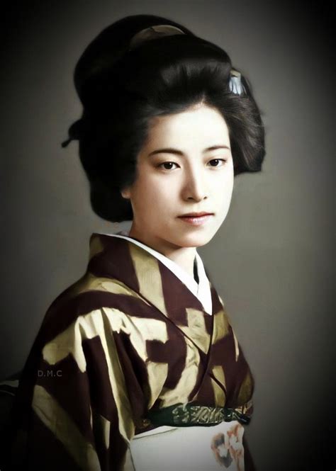 Tomie Yamazaki 1919 1948 About Late 1930s Image Colorized By