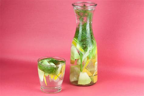 Dill Melon Lemon And Apple Detox Water Ohmydish