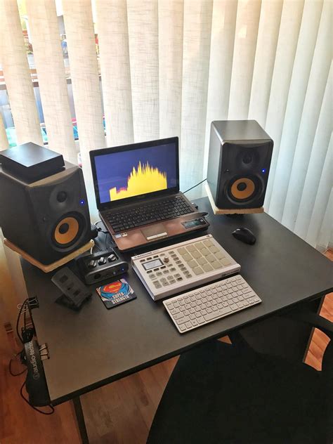 My minimal bedroom studio setup where I make music and chose to kill ...