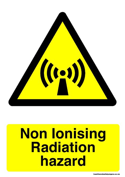 Non ionising radiation hazard warning sign - Health and Safety Signs