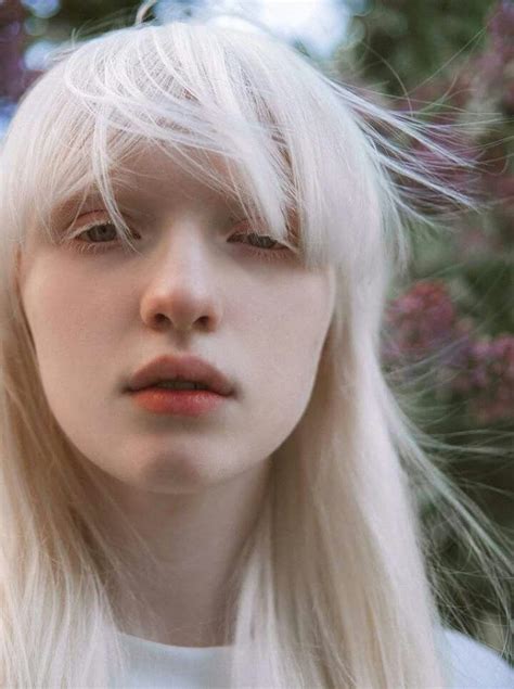 Nastya Kumarova Albino Model Albino Girl Aesthetic People
