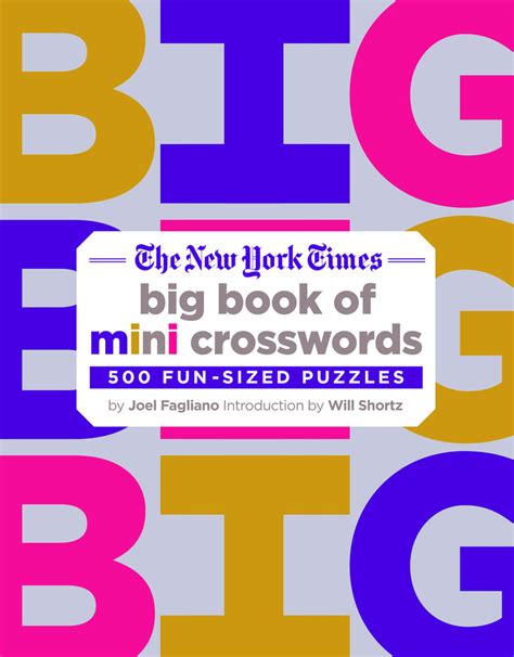 the new york times big book of mini crosswords joel fagliano macmillan