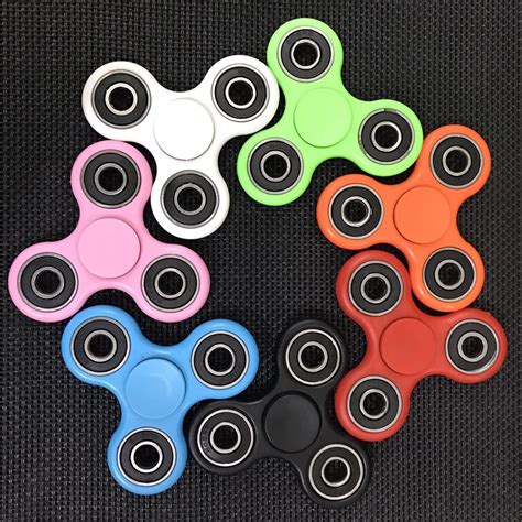 fidget spinner toy edc triangular hand spinner finger stress reliever tri spinner whiny toys for