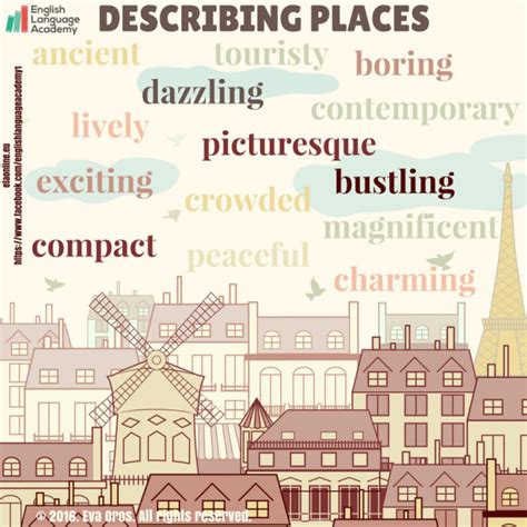 Describing Places Useful Vocabulary