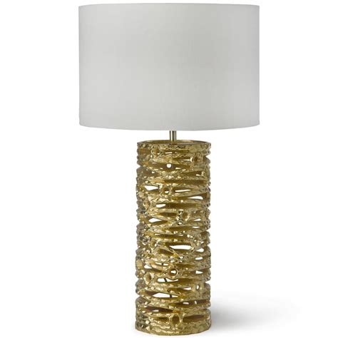 Free shipping on orders over $35. Simon Modern Classic Brushed Gold Coil Column Table Lamp ...