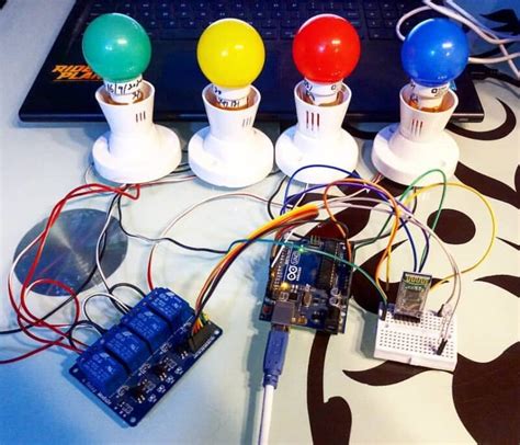 Home Automation Using Arduino And Bluetooth Circuit Diagram Wiring