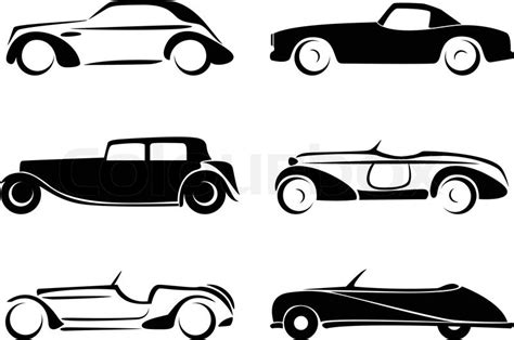 See full list on kustomrama.com Old cars silhouettes set vector | Stock Vector | Colourbox