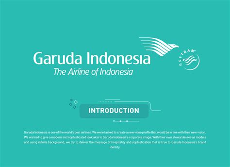 Garuda Indonesia Video Profile 2017 On Behance