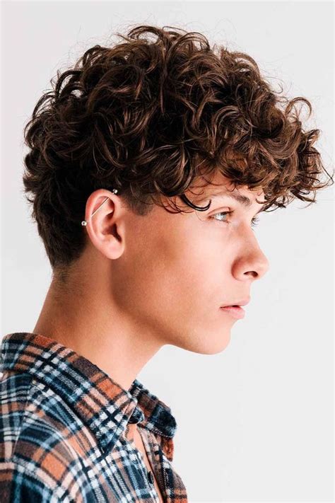 Haircut Curly Hair Boy Hairstyles For Men With Thick Curly Hair 35