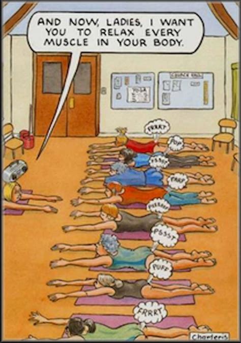 Zumbaqueen Yoga Jokes Funny Cartoons Cartoon Jokes