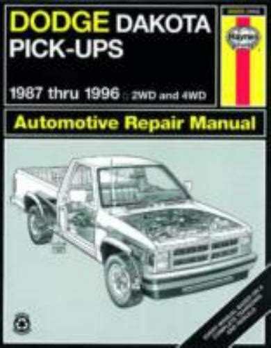 Haynes Manuals Ser Dodge Dakota Pick Ups 1987 Thru 1996 By John