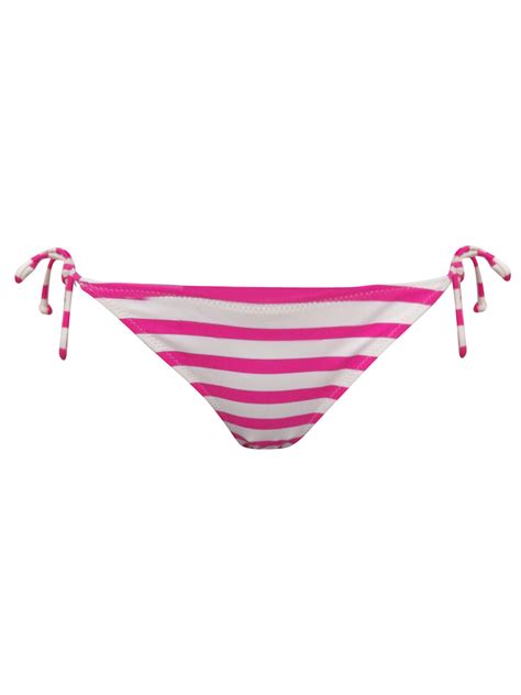Accessorize Accessorize Pink Horizontal Striped Bikini Bottoms