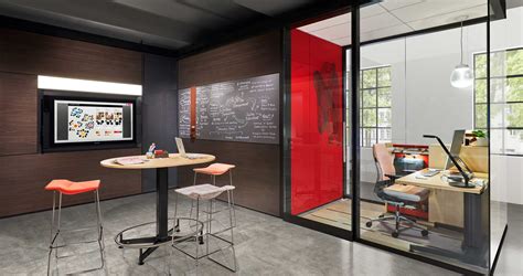 Steelcase Creative Spaces With Microsoft Surface Hub Via Wall System