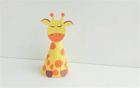 Adorable Paper Cone Giraffe Craft For Kids Mom Does Reviews