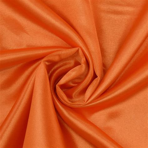 Satin Orange Fabrics Hemmers