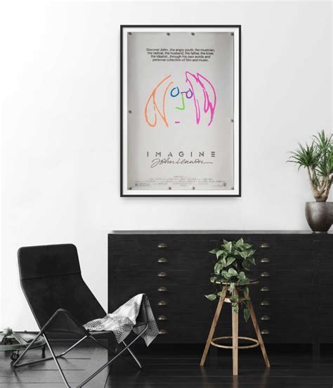 Imagine John Lennon 1988 Original Us One Sheet Poster Cinema