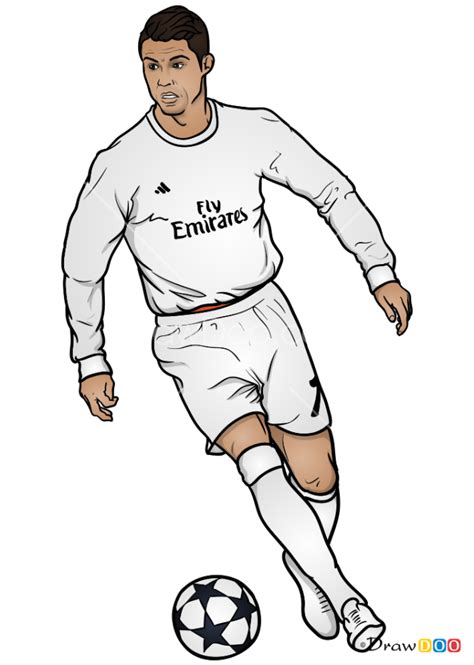 How To Draw Ronaldo On Field Celebrities Cristiano Ronaldo