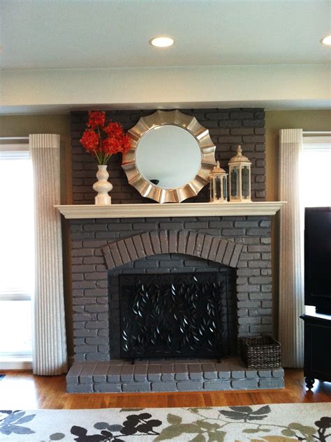 10 Painting Fireplace Brick Ideas