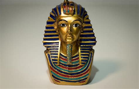 Tutankhamun Pharaoh Egyptian Egypt Culture History Head Bust