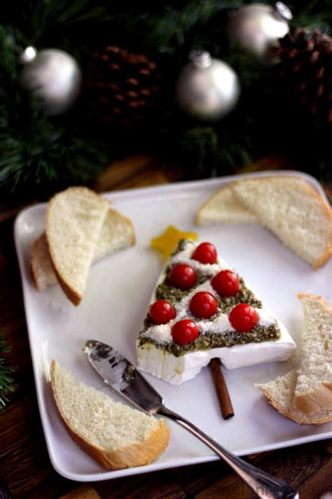 Pesto And Cream Cheese Christmas Tree Appetizer Melanie Makes