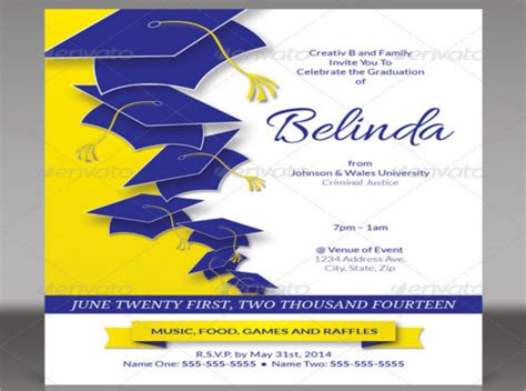 graduation party invitations psd ai vector eps